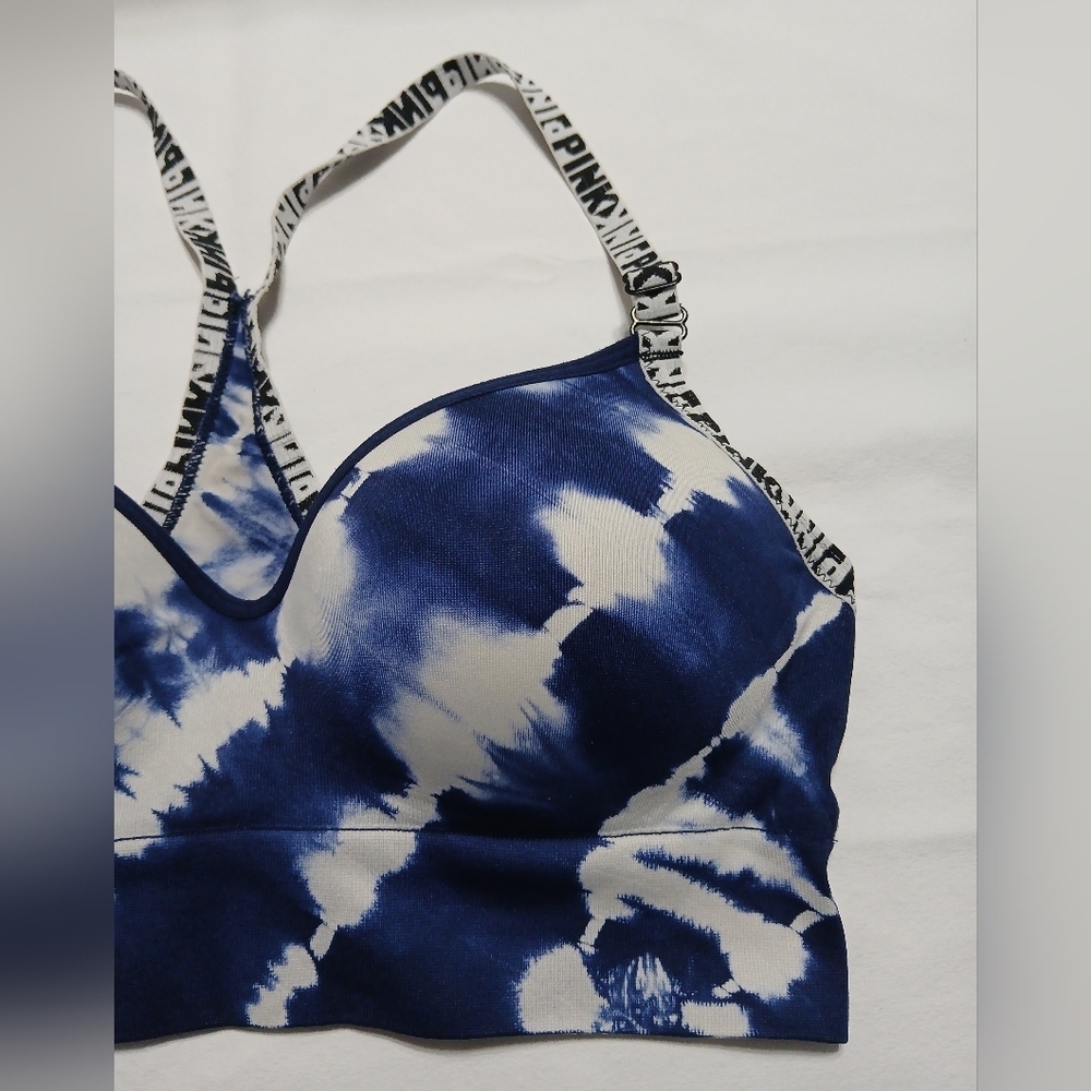Pink Women's Tie-Dye Sports Bra - Picture 2 of 8